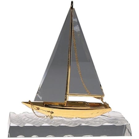 Blue Stone Designs Crystal Wave-Breaking Yacht - Large G198